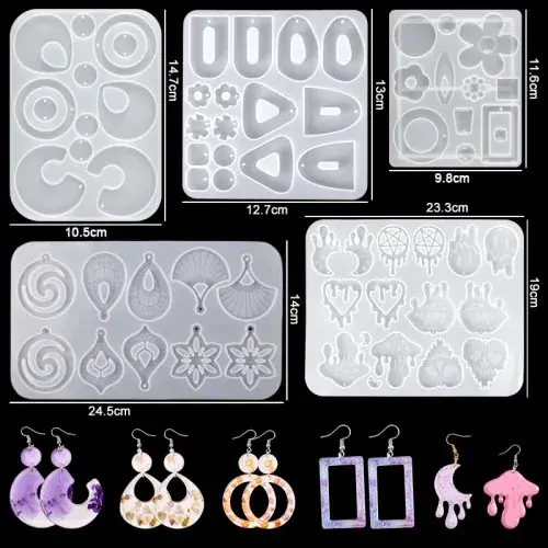 Ensemble de moules pour boucles d'oreilles 3