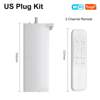 Image de Moteur de rideau intelligent Tuya 155mm WiFi Zigbee silencieux