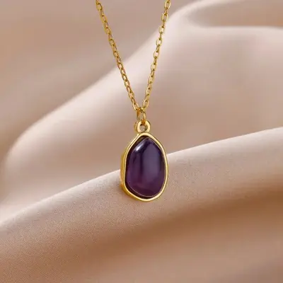 Image de Collier Opale Verte - Élégance Naturelle & Raffinée