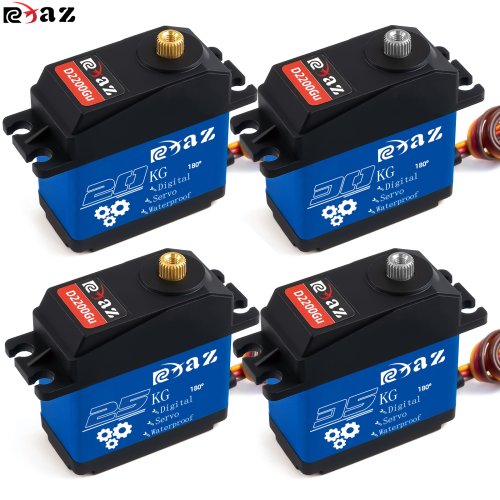 Afbeelding van RCXAZ Metalen behuizing Hoge snelheid Metal Gear Digitale Servo 20KG-35KG 180 Groot koppel Waterdicht voor RC Auto Crawler SCX10 TRX4