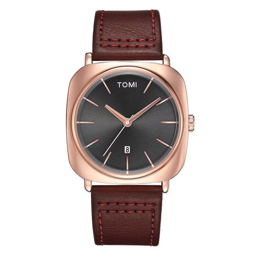 Afbeelding van TOMI Herenmode Zakelijk Design Horloge Vierkant Klein Schijfhorloge Hoge kwaliteit Minimalistisch Design Elegant Herenhorloge Quartz Horloge