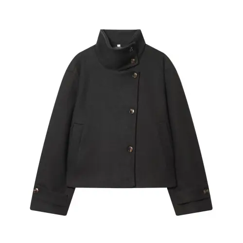 Image de Manteau Hiver Femme Col Montant - Style Simple & Élégant