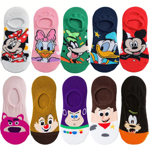 Bild von 10 Paar Potdemiel Unisex Hip-Hop Street Fashion Anime Socken – Lustige, Kurze, Unsichtbare Boot-Socken für Männer und Frauen, Neue Casual Mode