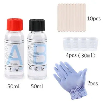 Image de Kit Résine Époxy Transparente - Création Artisanale Facile