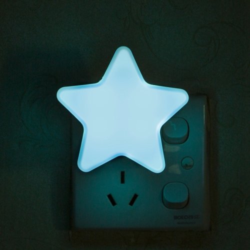 Immagine di Luci notturne a stelle a LED Spina UE/USA Lampada da notte Luce Decorazione della casa Camera da letto Comodino Camera del bambino Soggiorno Illuminazione del corridoio