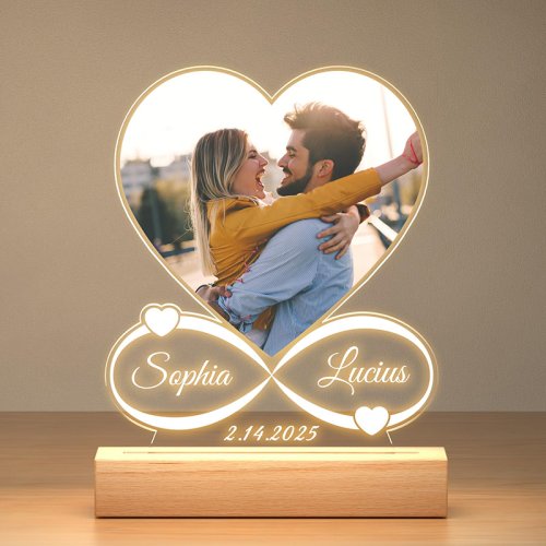 Imagen de Marco de Fotos Personalizado con Luz Nocturna