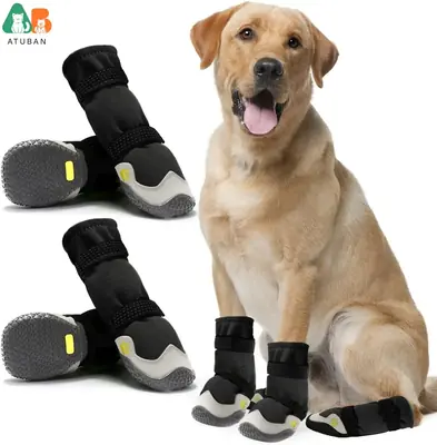 Chaussures pour Chien Anti-Dérapantes & Imperméables
