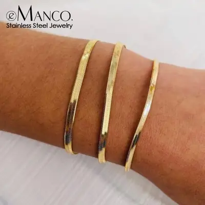 Image de Bracelet Serpent Or - Élégant & Tendance