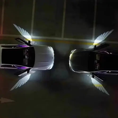 Image de Lumières LED Ailes d'Ange pour Voiture - Éclairage Atmosphérique