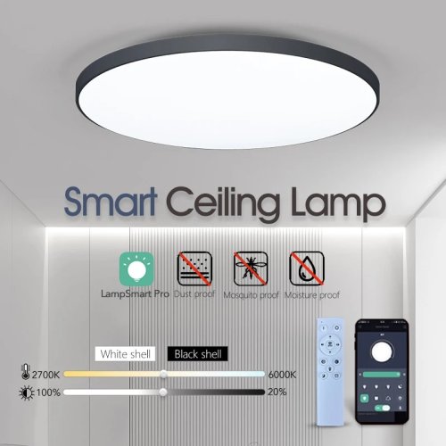 Image de Plafonnier LED Intelligent 36W/50W - Éclairage Moderne & Contrôlable