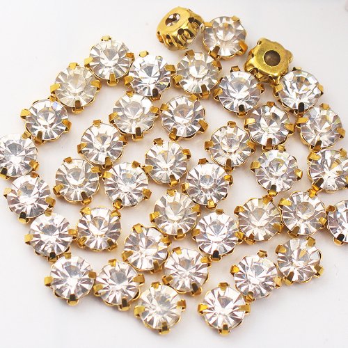 Afbeelding van SS12-SS40 Kristallen Glazen Stenen Zilveren Klauw Cup Steentjes Strass Stenen En Kristallen Naaien Steentjes Voor Kleding DIY Stof