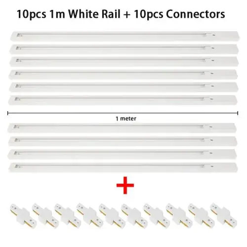 10pcs 1m blanc
