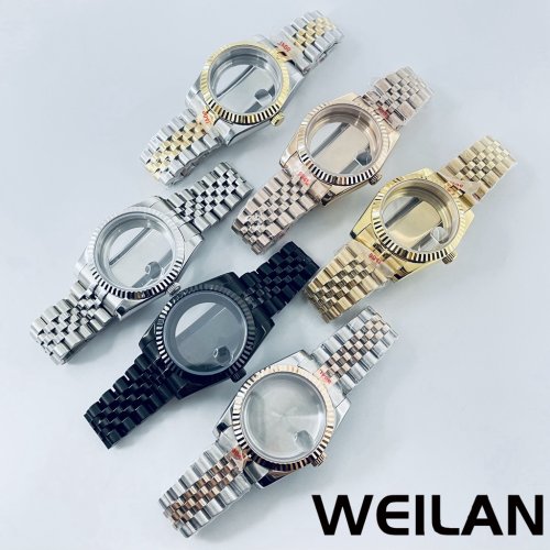 Immagine di Cassa per Orologio da 36mm e 40mm in Argento, Nero, Oro Rosa – Compatibile con Movimenti NH34, NH35, NH36, NH38, NH39, NH70, NH72, ETA2824, PT5000 – Impermeabile con Vetro Zaffiro