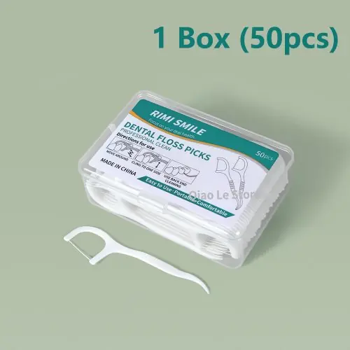 Image de Fil Dentaire Jetable Portable - Boîte de 1, 2, 5 ou 10 Unités