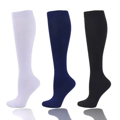 Image de Chaussettes de Compression Médicales - Soulagement Varices & Mollets Gonflés