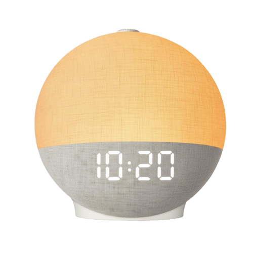 Afbeelding van Zonsopgangwekker met White Noise, Slaapgeluiden en Bluetooth Luidspreker – Wake Up Light met Nachtlampje voor Slaapkamer, Ideaal als Cadeau