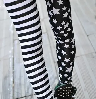 Image de Leggings Étoiles Imprimées - Style Crayon Élastique