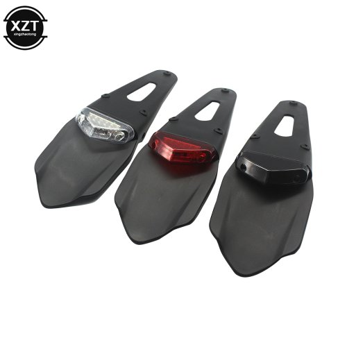 Imagen de Luz Trasera LED Universal para Moto y Bicicleta - Freno + Soporte de Placa
