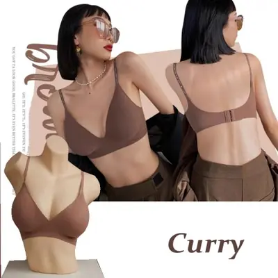 Image de Bralette Sexy Sans Couture Col V Profond