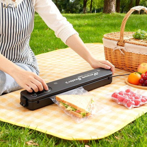 Image of Vacuum Sealer Machine Fully Automatic Food Sealer Powerful Sealing Electric Food Vacuum Sealer for Home