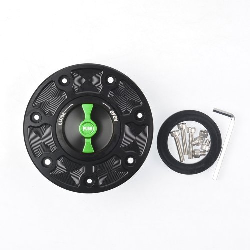 Immagine di Tappo Serbatoio Carburante in Acciaio Inox per KTM RC 125, RC 200, RC 390, Duke 125, Duke 200, Duke 390 – Coperchio Serbatoio Gasolina con Design Sportivo e Protezione Antifurto