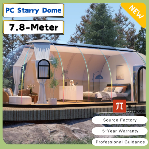 Image de Tente Dôme Transparente 7-8m - Igloo Géodésique Luxe