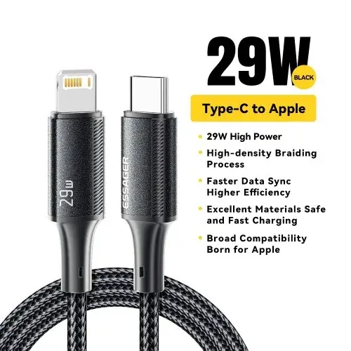 Image de Câble USB-C 29W pour iPhone, iPad & MacBook - Charge Rapide
