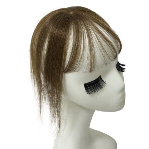 Image de Franges de Cheveux Humains Naturelles - Toppers Vaporeux