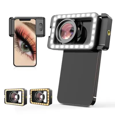 Image de Lentille Macro HD 15x avec LED - Pour Tous Smartphones