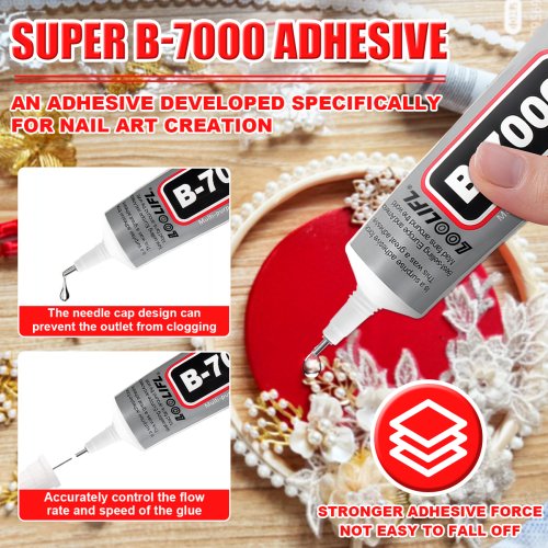 Afbeelding van B7000 Superlijm - Handgemaakte, Transparante en Geurloze Nagellijm voor Reparatie van Mobiele Telefoons, Sieraden en DIY Projecten