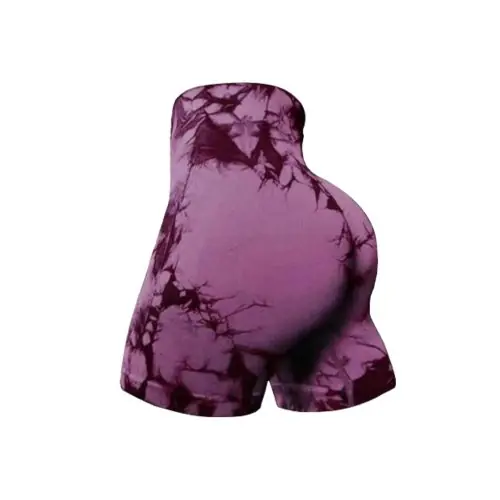 Image de Shorts de Yoga Tie-Dye Femme - Ceinture Rehausseuse Fessiers