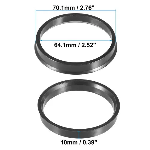 70.1mm to 64.1mm