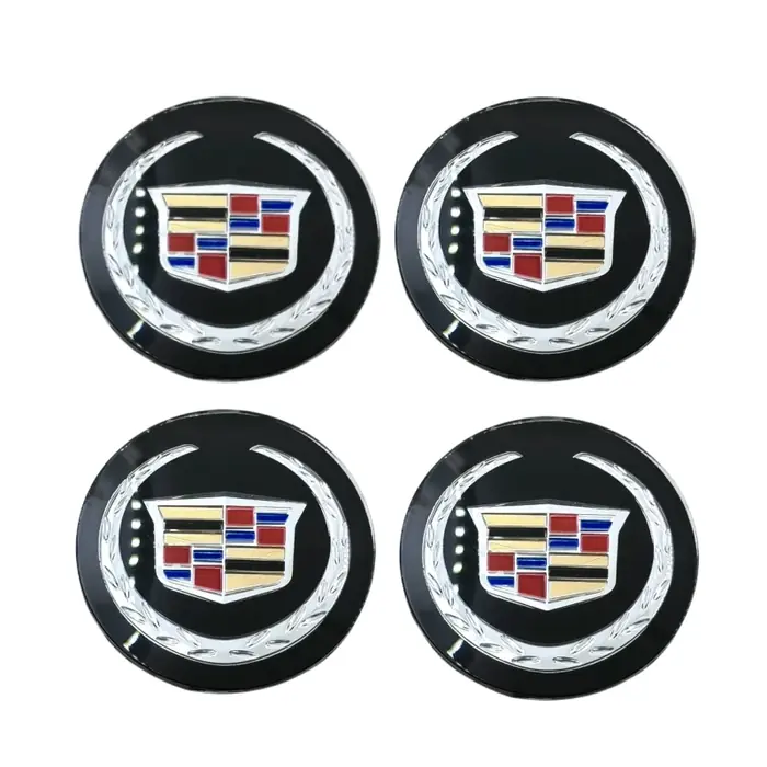 Image de Autocollants Centre de Roue Cadillac 60-65mm - 4 Pièces