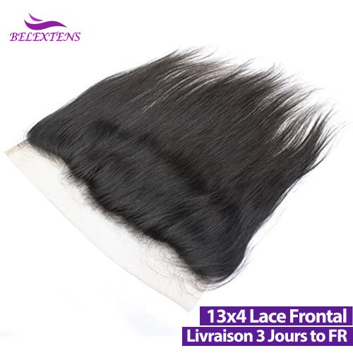 Image of Straight 13x4 Transparent Lace Frontal Human Hair Wig with Natural Hairline, Pre-Plucked Baby Hair, 14-24 Inches, 100% Remy Hair for Seamless Look