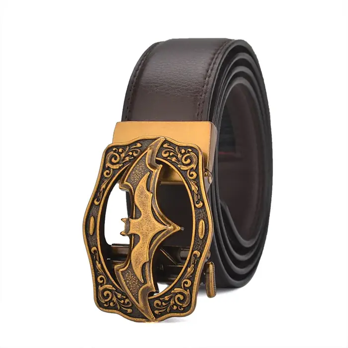 Image de Ceinture Homme Vintage Boucle Automatique - Cuir Véritable