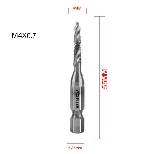 M4X0.7 argent