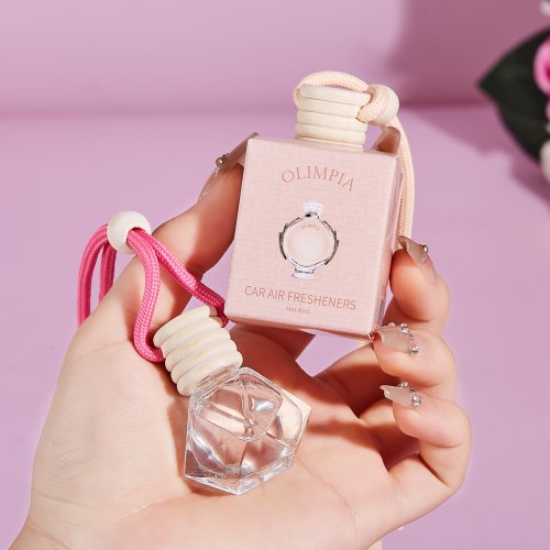 Afbeelding van Roze autogeur auto-interieuraccessoires, auto-benodigdheden met parfumhanger, autogeur voor frisse lucht