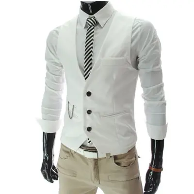 Gilet Homme Coupe Ajustée - Élégant & Décontracté