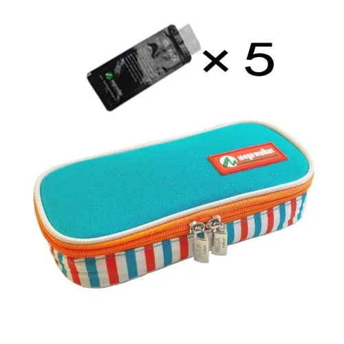 Klein tas vijf gel