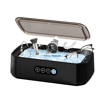 Image de Nettoyeur à Ultrasons Mini 650ml - Pour Lunettes, Bijoux & Prothèses