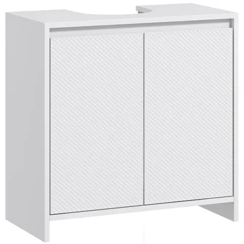 Image de Meuble Sous Évier Blanc 60x30x60 cm - Rangement Optimisé