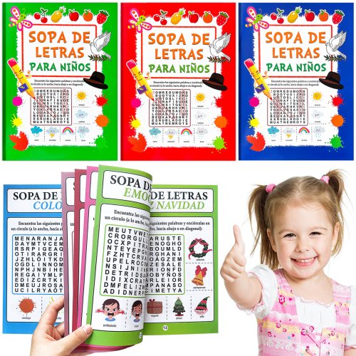 Imagen de Libro de Búsqueda de Palabras en Español para Niños: Más de 80 Palabras Ocultas, Divertido y Educativo para Niños de 6 a 12 Años