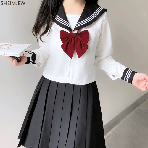 Bild von Süße Japanische Schuluniform – Eleganter JK-Anzug mit Schleife