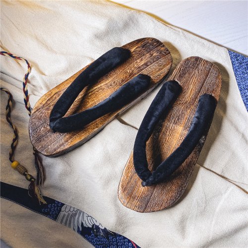 Afbeelding van Man Slipper 2022 Nieuwe Japanse Visgraat Slippers Houten Klompen Geta Slippers Anti Slip In Zomer Cos Schoenen