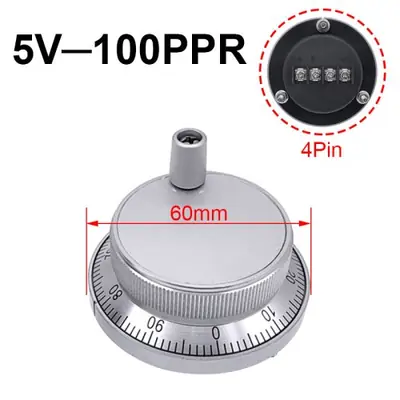 Image de Volant CNC Encodeur Rotatif 60mm - Générateur d'Impulsions Manuel