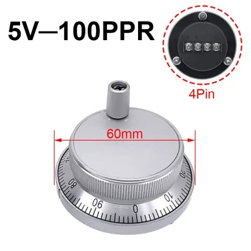 60mm 4Pin 5V 100PPR