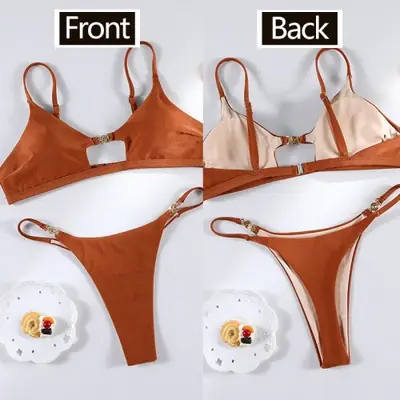 Image de Bikini Push-Up Taille Basse - Style Sexy & Élégant