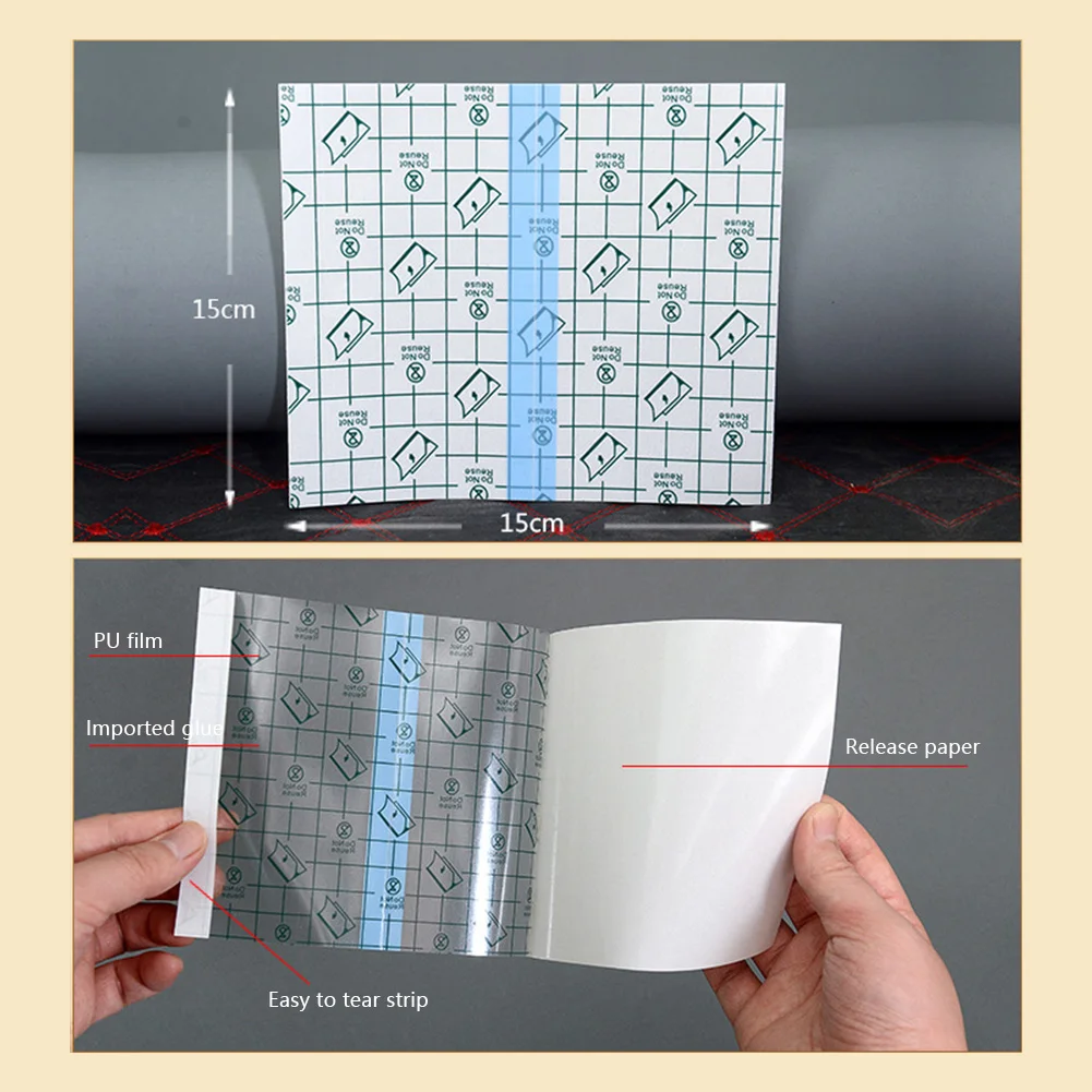 Image de Ruban Adhésif Médical Transparent - 10 Pièces