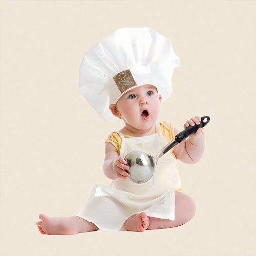 Afbeelding van Ylsteed pasgeboren chef-kok set voor foto-opnamen babyjongen foto rekwisieten brood print pasgeboren foto idee baby fotografie outfits