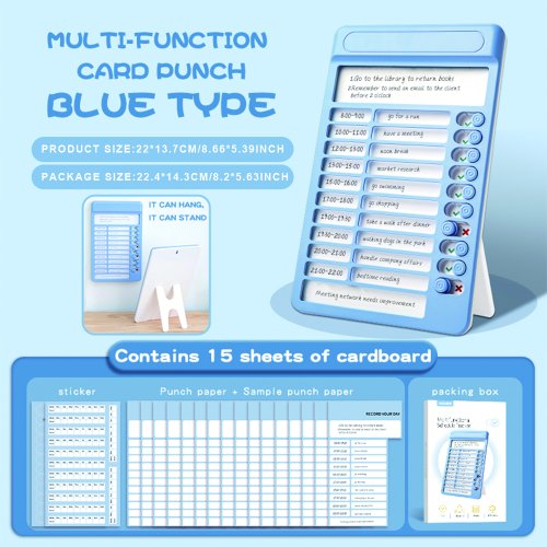 Imagen de Tablero de Planificación Diaria con Notas Adhesivas para Organización Personal y Familiar – Juego Completo con 15 Hojas en Blanco para Adultos, Niños y Estudiantes